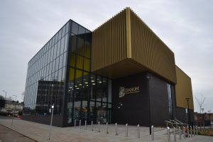 Photograph showing the front entrance of the Danum Gallery, Library and Museum