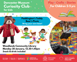 Curiosity Club For Kids led by Doncaster Museum at Woodlands Community Library
