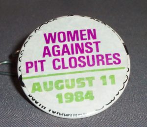 Women Against Pit Closures Badge for Heritage Doncaster Collection
