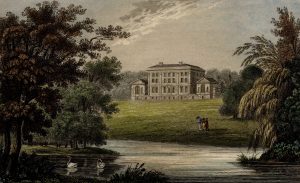 Georgian painting of Cusworth Hall and Park.