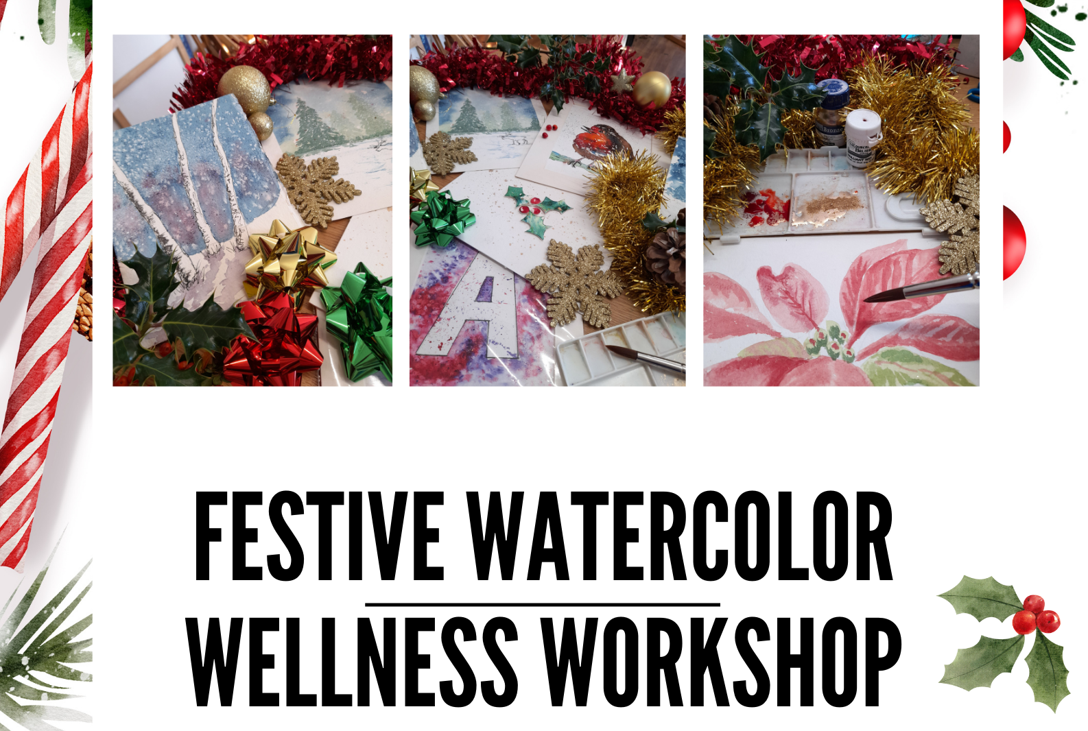 Festive Watercolour Wellness Workshop