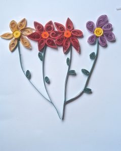 Flower paper quilling