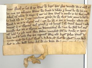 Deed from 1180
