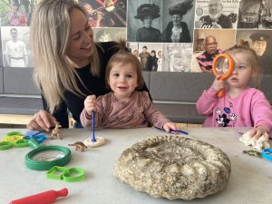 Children with crafts